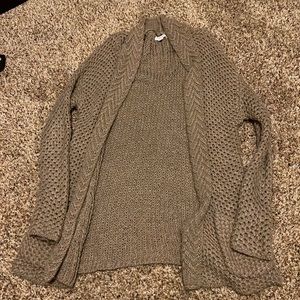 Light Brown Knit Cardigan